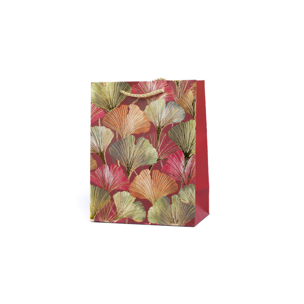 Ginkgo Elegance Crimson Harvest Gift Bag - Small