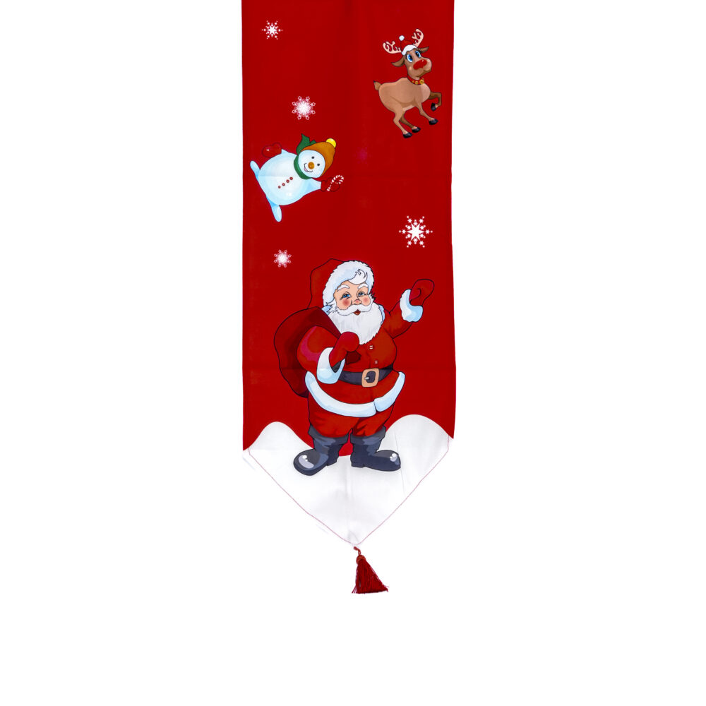 Christmas Decoration Table Runner - Festive Merry Christmas Home Decor Runner Design 02