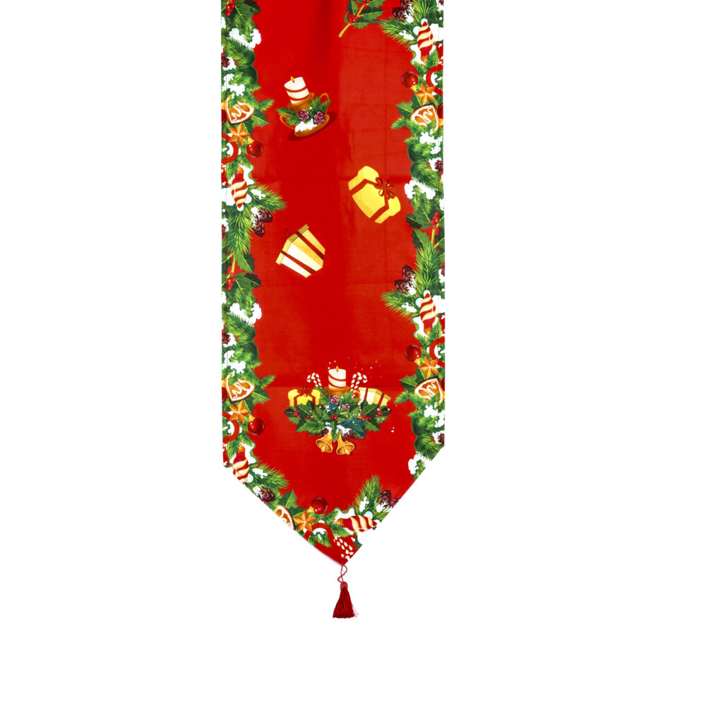 Christmas Decoration Table Runner - Festive Merry Christmas Home Decor Runner Design 06