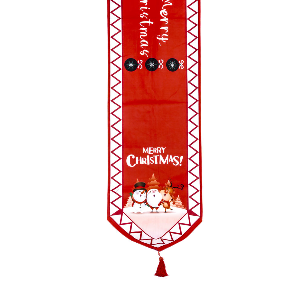Christmas Decoration Table Runner - Festive Merry Christmas Home Decor Runner Design 03