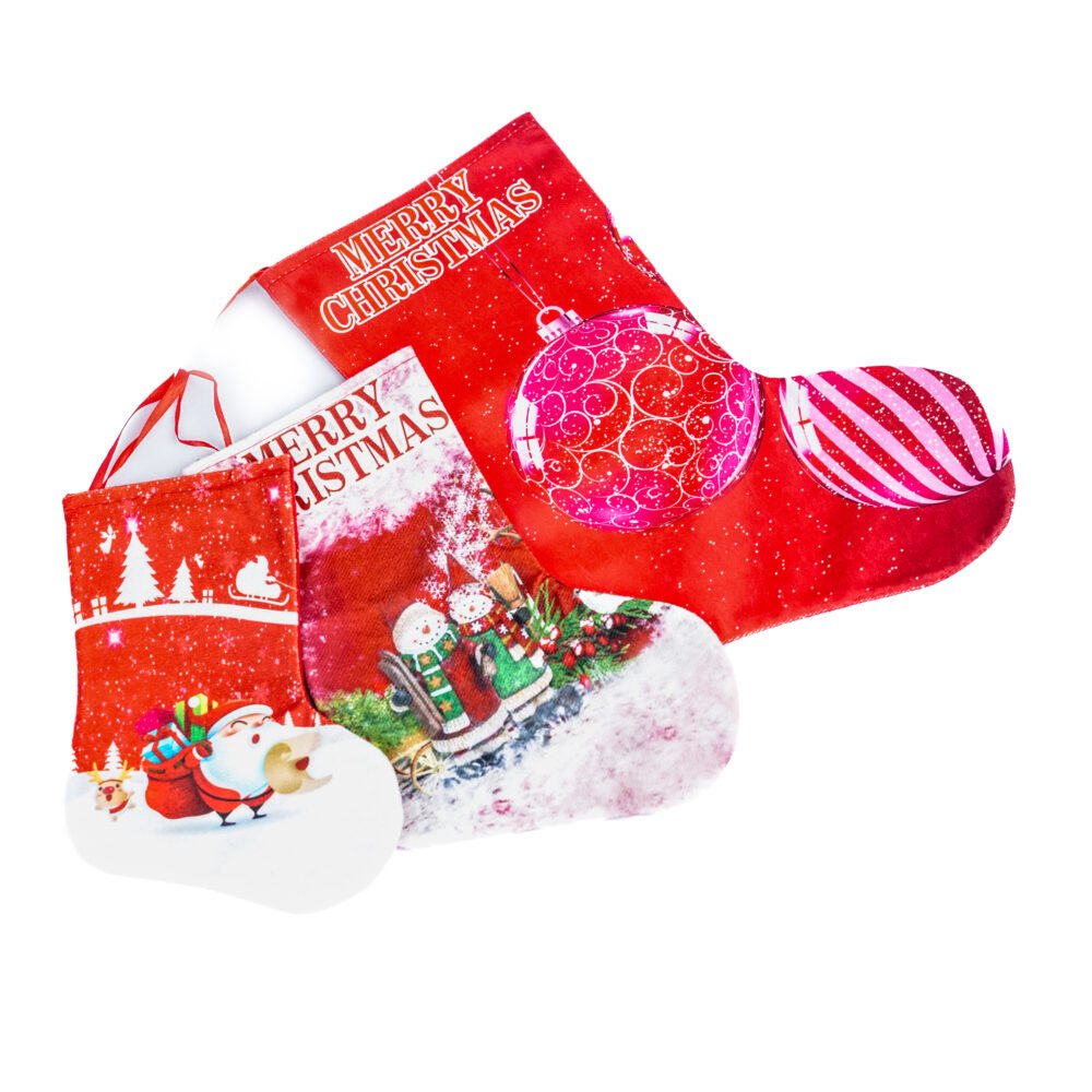 Classic Christmas Stockings - Traditional Cloth Stockings for Holiday Decor