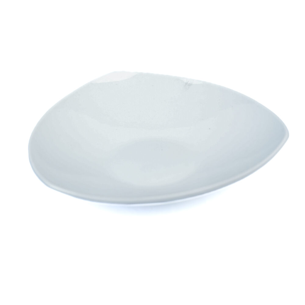 Triangular Lotus Plate - Ceramic | Unique Zen Tableware & Drip Tray