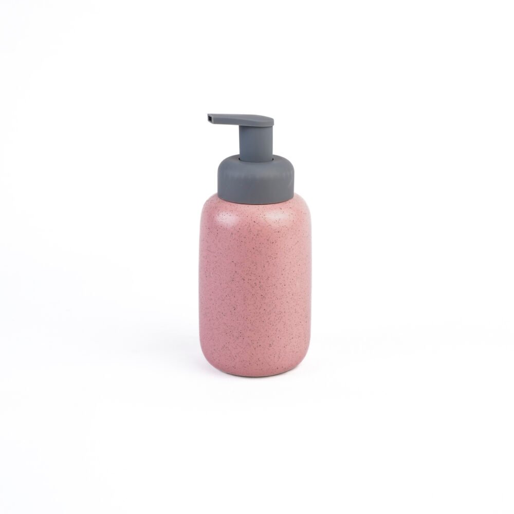 Nordic Cylindrical Golden Vein Marbled Soap Pump - Pink