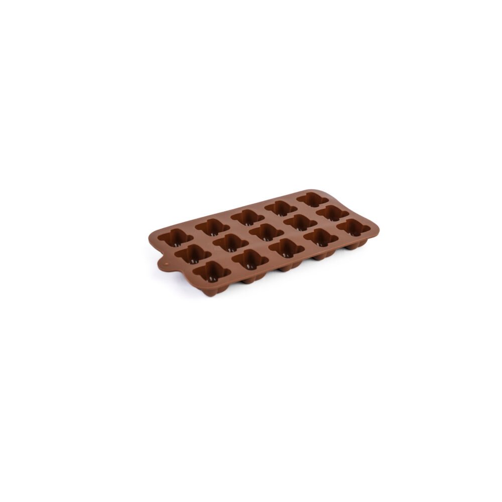 Silicone Chocolate Mould - Small 15 Floral Shape Cubes