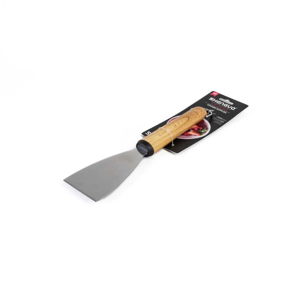 Shengya Top Choice Stainless Steel Spatula - With Wooden Handle