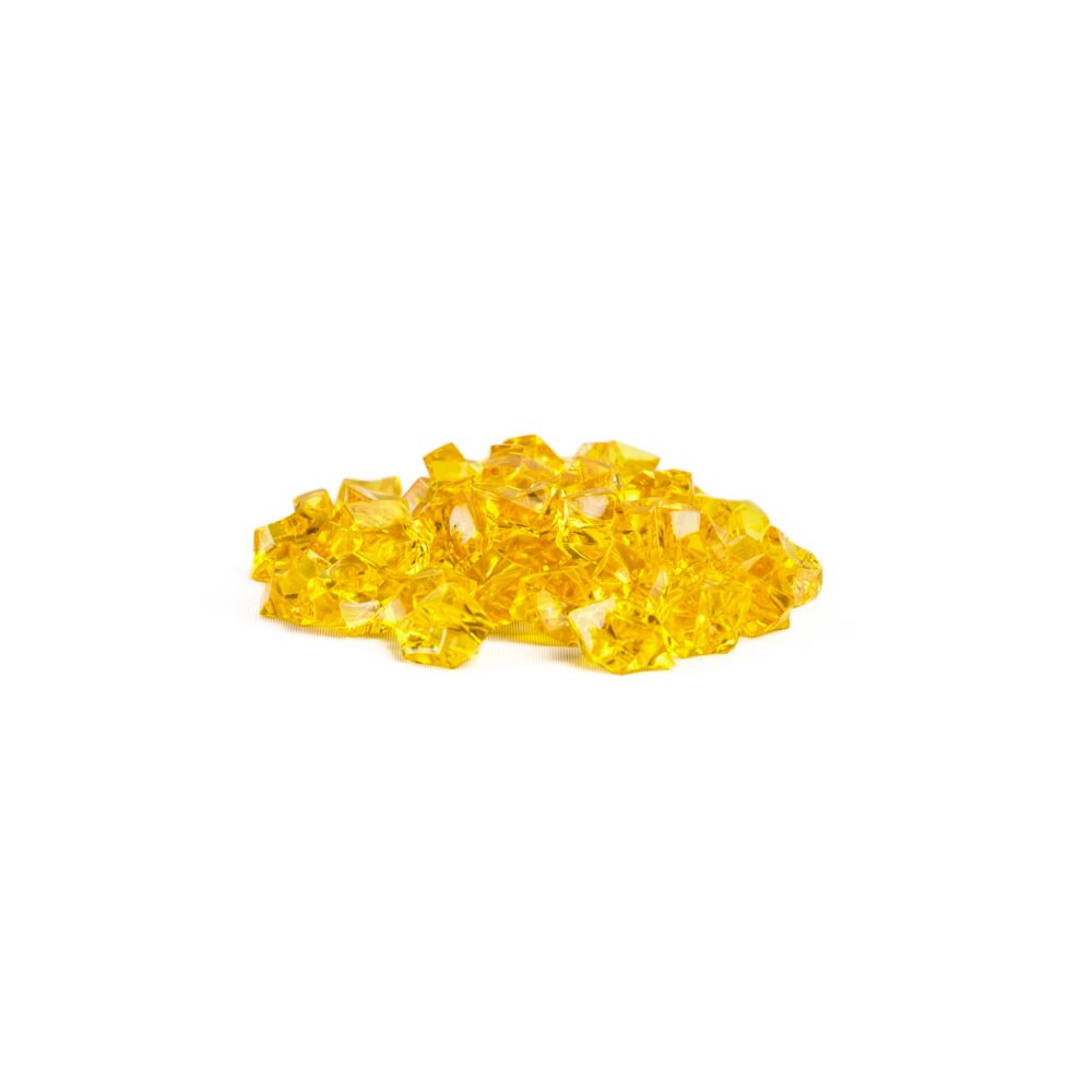 Crystal Glow Saffron-Yellow Decorative Stones