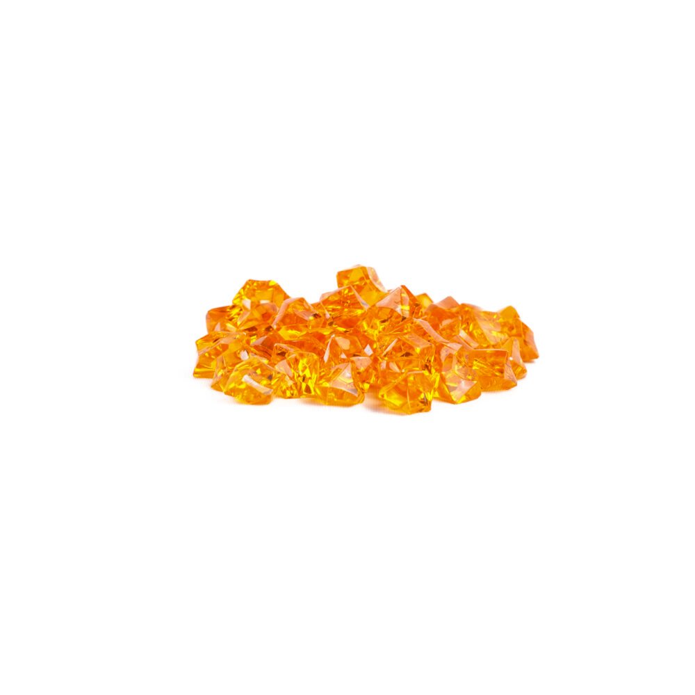 Crystal Glow Fire Flame Orange Decorative Stones