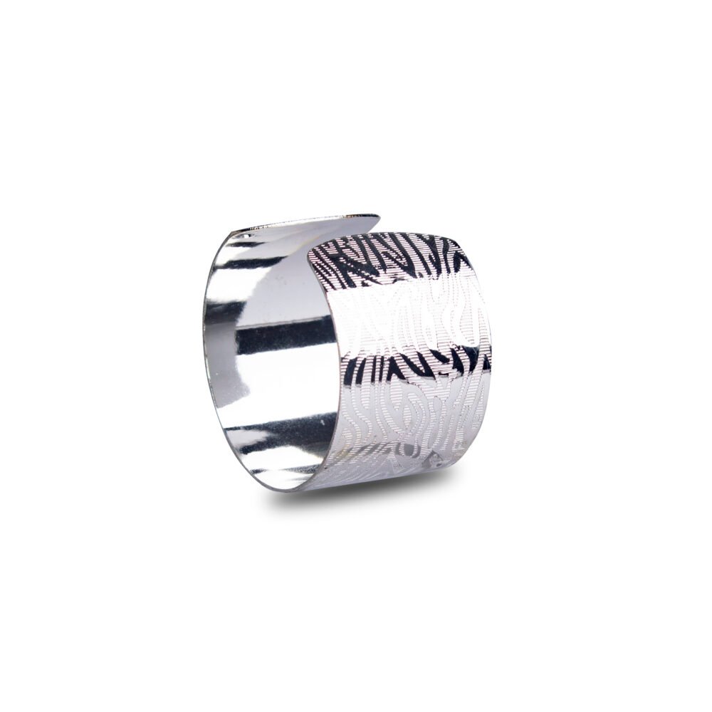 Napkin Rings - Silver Design 6