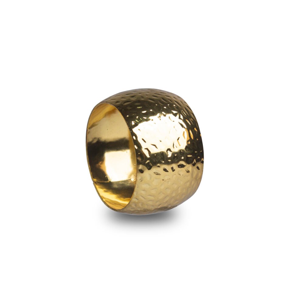 Napkin Rings - Gold Design 6