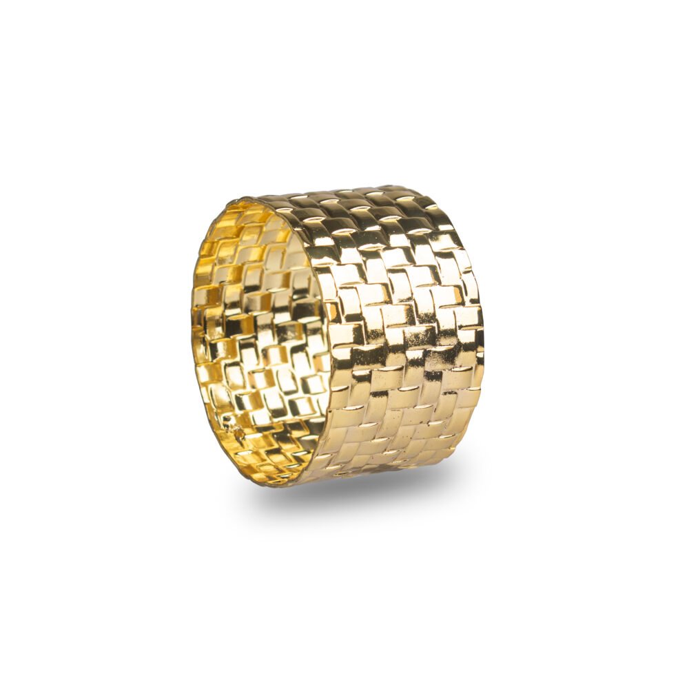 Napkin Rings - Gold Design 1