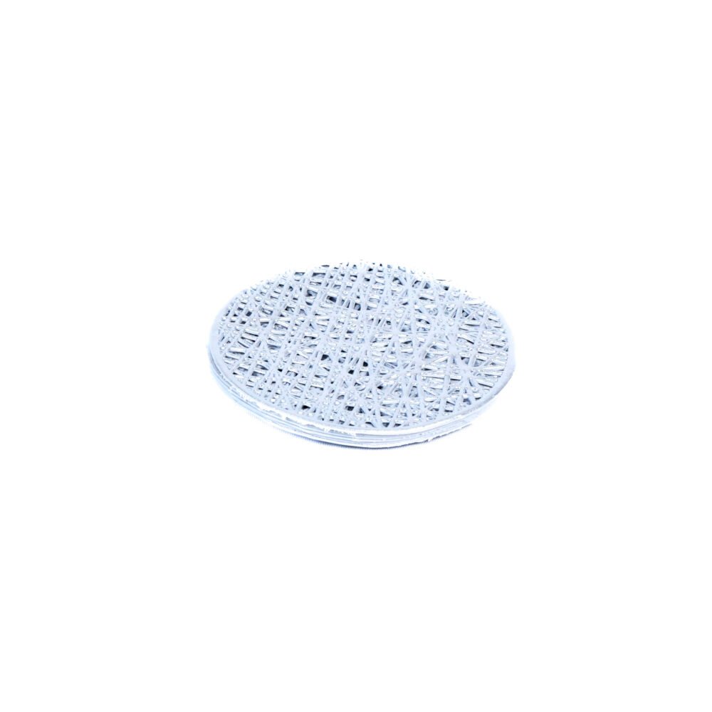 Labyrinth Tangled Metallic Coaster – Silver 6 Pcs