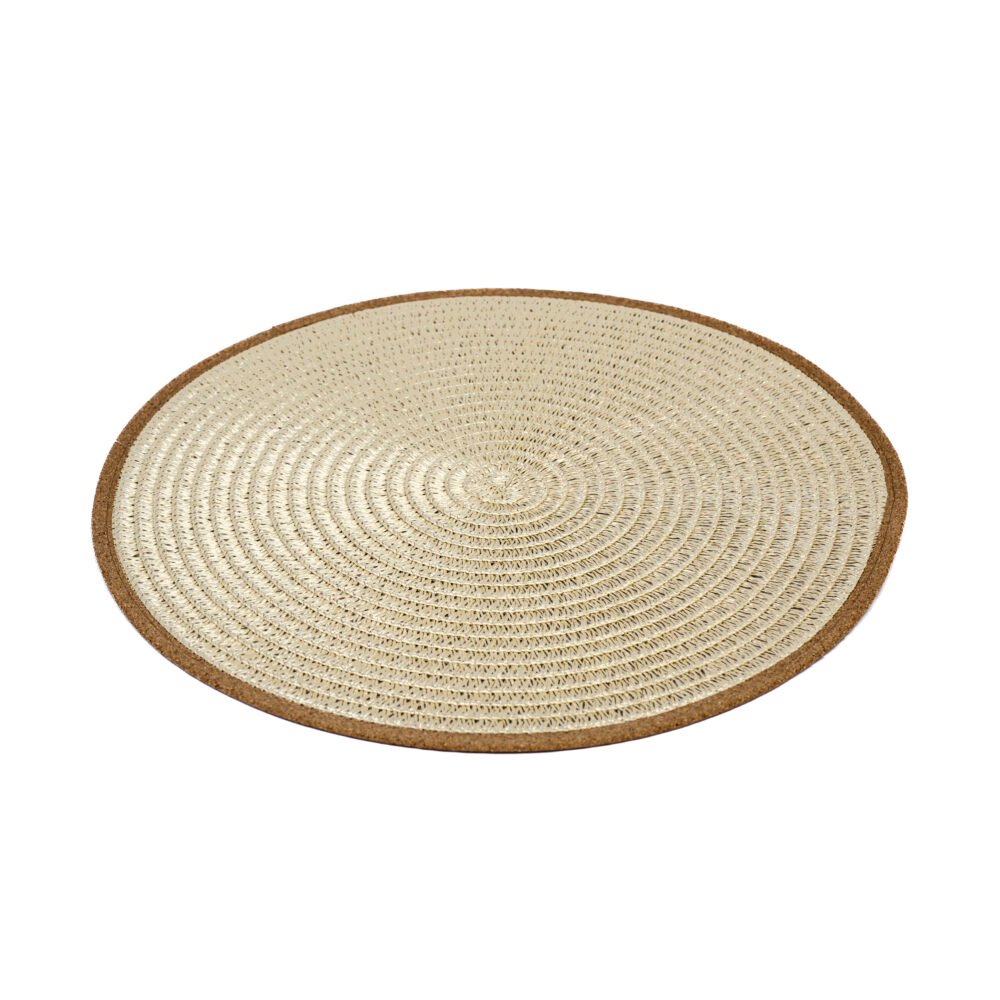 Table Mats Woven Placematt Round Beige