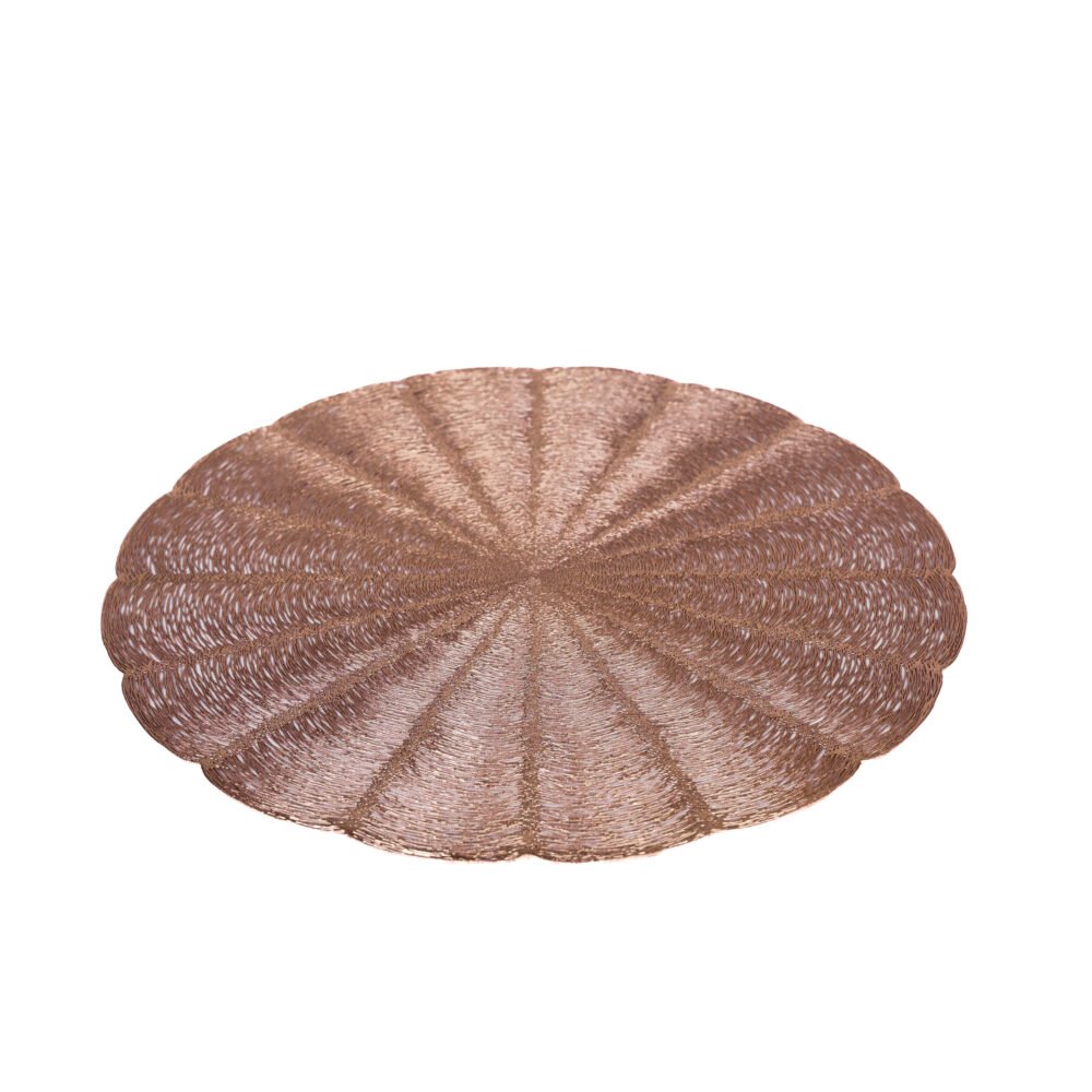Table Mats Shine Placematt Pumpkin Shape Bronze