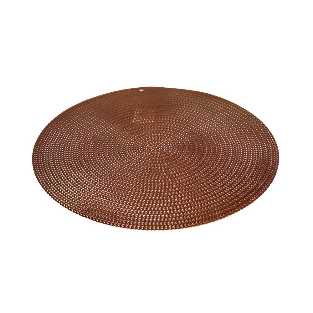 Table Mats Shine Placematt Round V Design Bronze