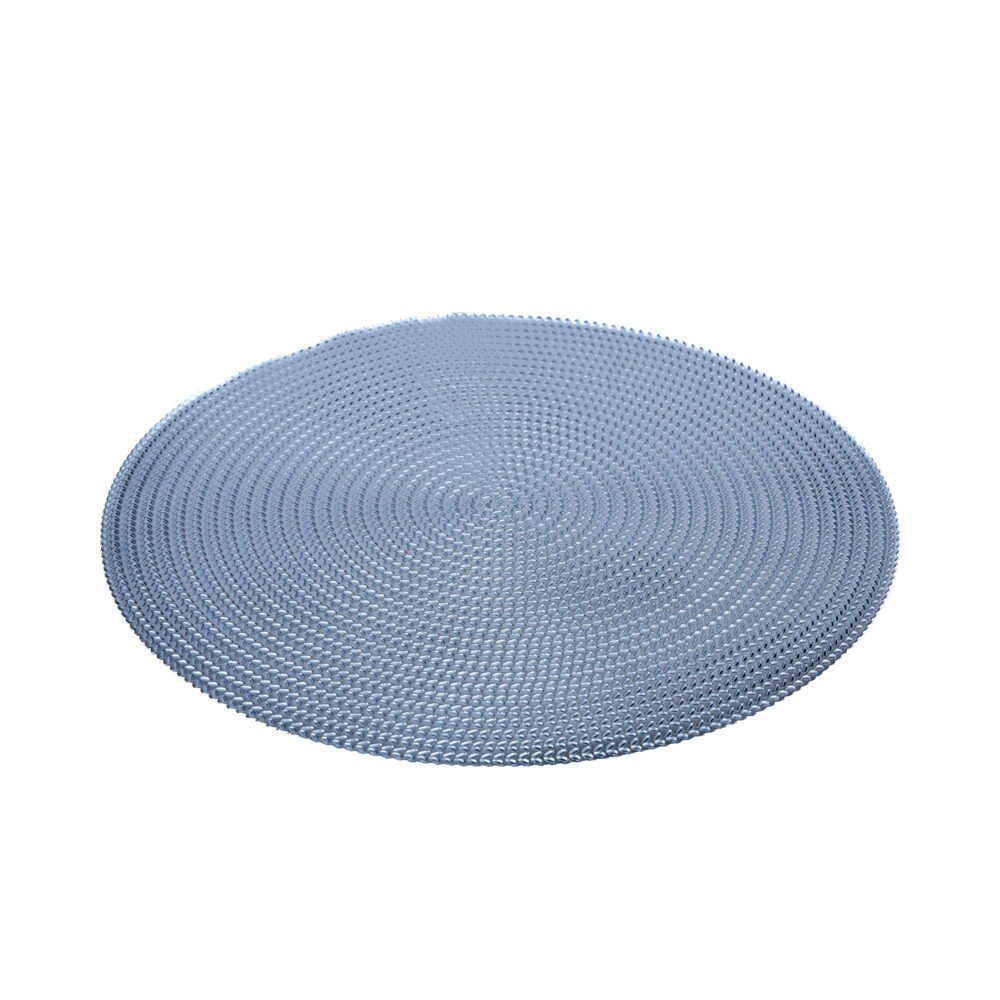 Table Mats Shine Placematt Round V Design Silver