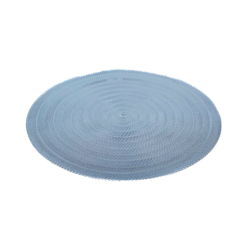 Table Mats Shine Placematt Round Design Silver
