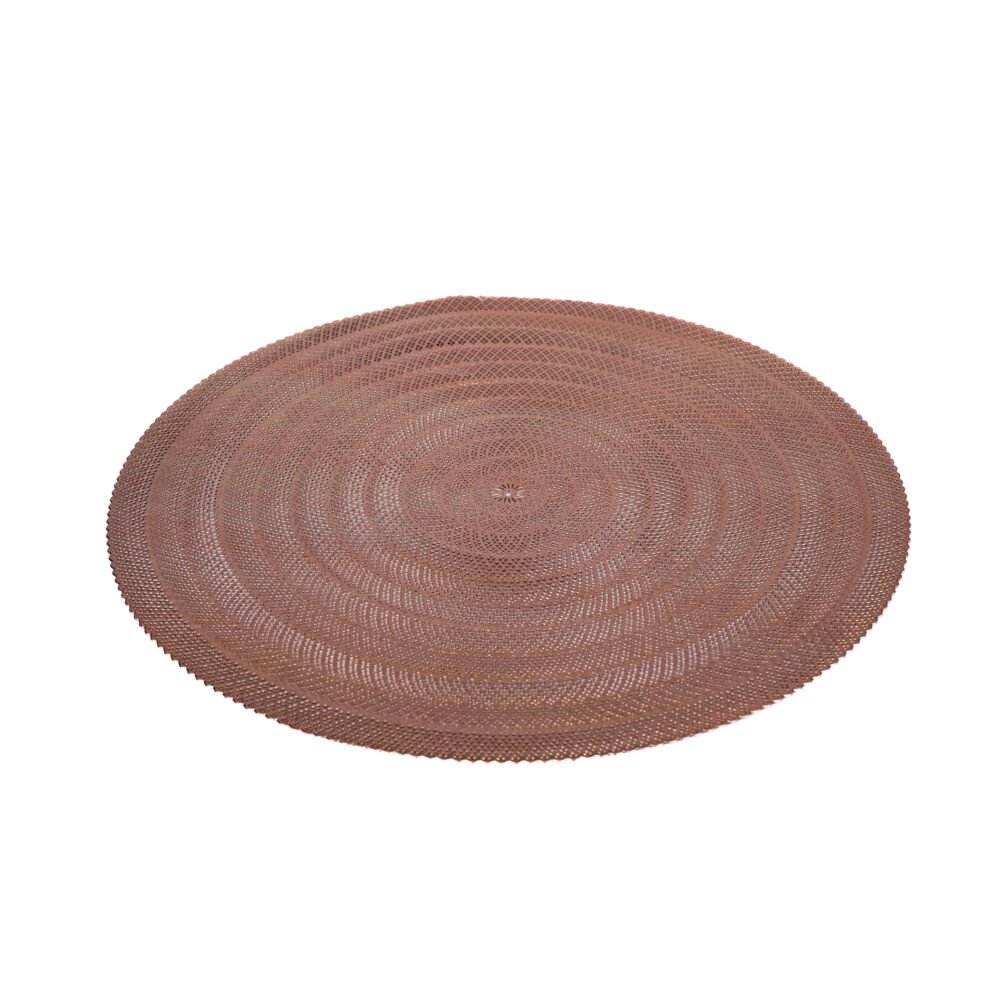 Table Mats Shine Placematt Round Design Bronze