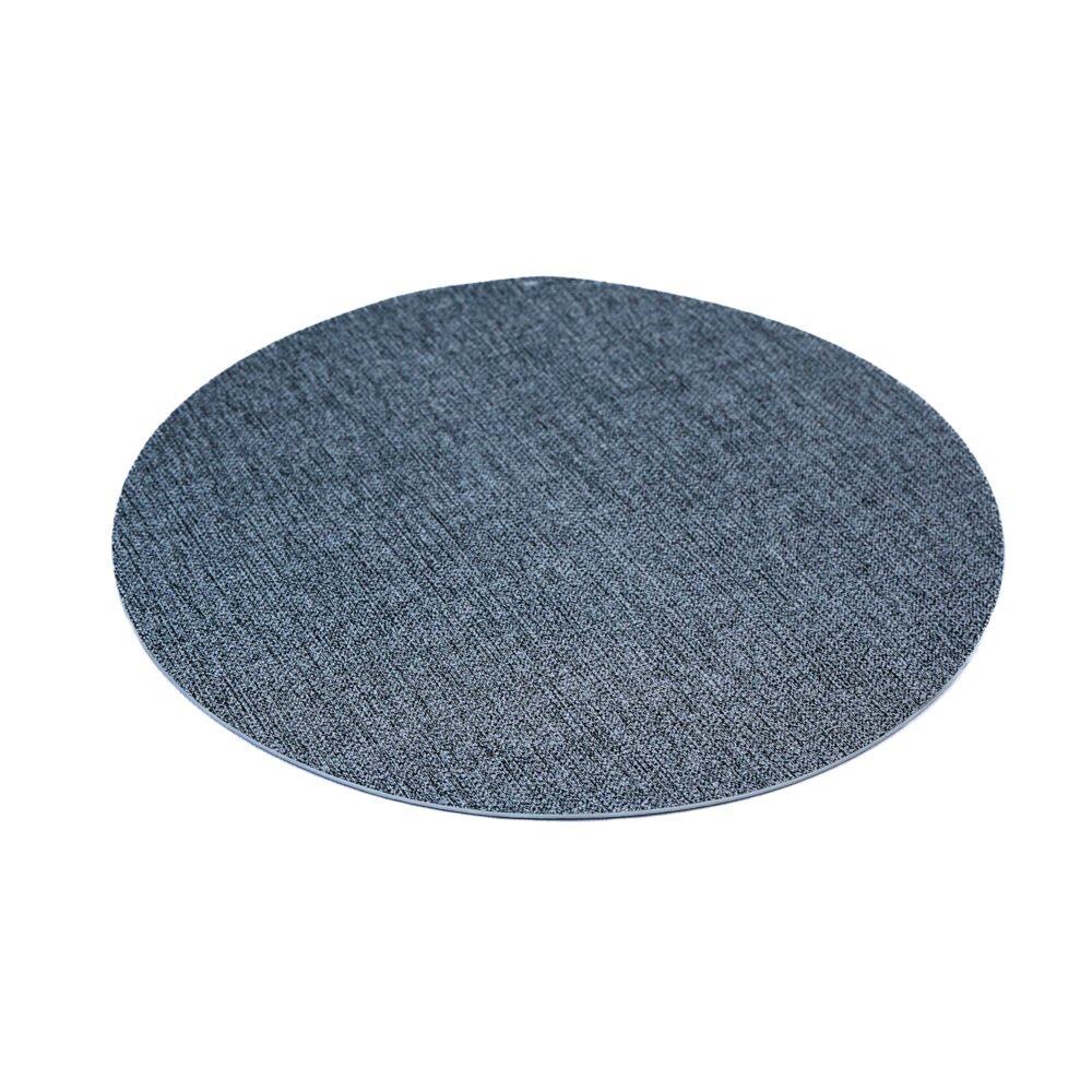 Everyday Textured Woven-Look Round Dining Placemats - Indigo Blue